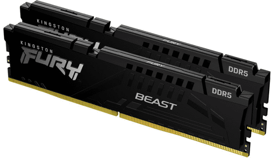 Kingston Fury Beast Black memorija (RAM), 64GB (2x32GB), 6000MT/s, DDR5, CL38 (KF560C36BBEK2-64)