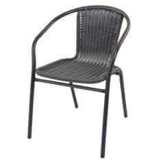 Linder Exclusiv Vrtna stolica RATAN Tamno siva/Crna