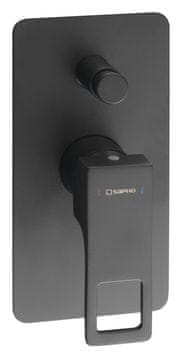 SAPHO FORATA ugradbena tuš baterija, 2 izlaza, mat crna