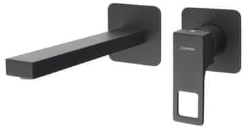 SAPHO FORATA Ugradbena Slavina za Umivaonik, Izljev 21.5cm, Mat Crna