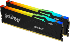 Kingston Fury Beast memorija (RAM), 64GB (2x32GB), 6000MT/s, DDR5, CL40, RGB (KF560C40BBAK2-64)