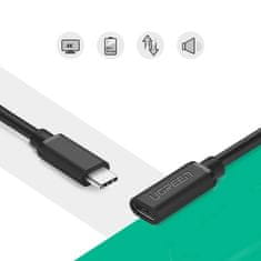 Ugreen USB-C 3.1 produžni kabel 0,5 m crne boje