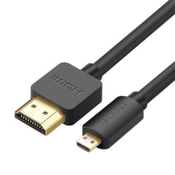 Ugreen HDMI na micro HDMI adapter kabel 2.0v 4K 60Hz 30AWG 1.5m crni