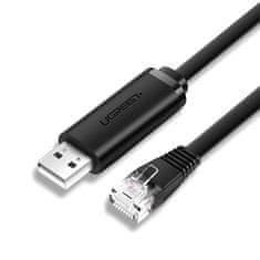 Ugreen Konzolni kabel USB - RJ45 adapter s upletenom paricom, ethernet 1,5 m, crni