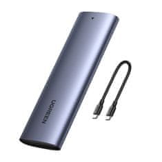 Ugreen M.2 SuperSpeed 10Gbps SSD kućište + 0,5m USB-C kabel, sivo