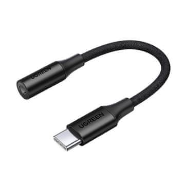 Ugreen USB-C na 3,5 mm mini priključak za slušalice 10 cm - crni