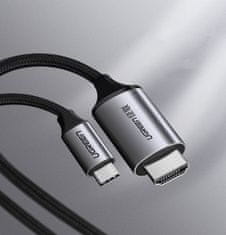 Ugreen HDMI na USB-C 4K 60Hz 1,5 m crno-sivi adapter kabel