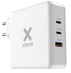 Xtorm zidni punjač XAT140 Laptop, GaN, 2x USB-C, USB-A QC