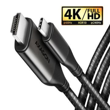 AXAGON RVC-HI2MC, USB-C na HDMI 2.0a redukcija/kabel 1,8m, 4K/60Hz HDR10