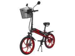 Manta MES2001L Flinstone električni bicikl/skuter, 350 W, do 20 km/h, ovjes, crno-crvena