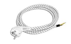 Cabletech Priključni kabel napajanja tekstila za željezo, 2x1mm2, 2m, bijelo