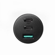 Joyroom JR-CL26 auto punjač 2x USB-C / USB 70W, crno