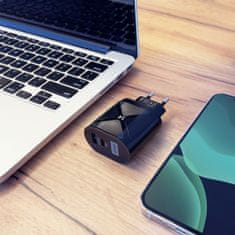 MG GaN punjač USB / USB-C 65W, crno