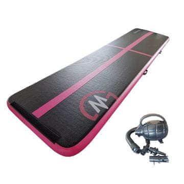 Master Airtrack prostirka na napuhavanje 500 x 100 x 10 cm - crno - roza