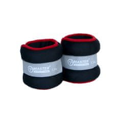 Master Fitness uteg za zapešća i noge 2 x 1,5 kg - neopren