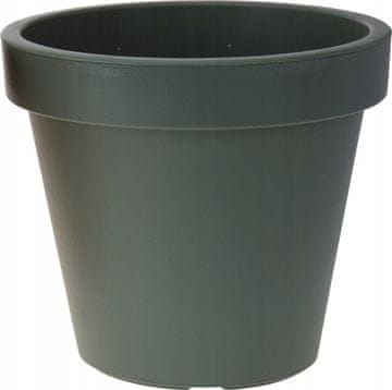 Koopman Okrugla zelena plastična saksija za cvijeće 20 x 18 cm
