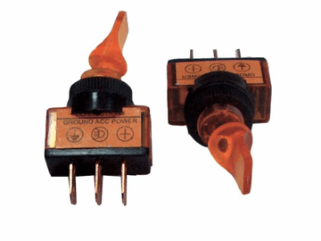 Kemot Prebacite 0-1 12V/20A crveni sa svjetlom, 3- pin