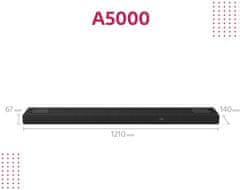 Sony HTA5000 soundbar, 5.1.2 kanalni, Dolby Atmos, crna