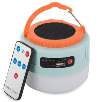 Verkgroup 2 u 1 turistička baterija. LED solarno putno svjetlo za kampiranje s USB + daljinskim