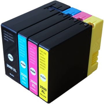 TiskajPoceni Kompatibilne tinte CANON PGI2500XL (9254B004AA) set XL BK,C,M,Y za Canon Maxify MB5050, MB5150, MB5350, MB5450, IB4050