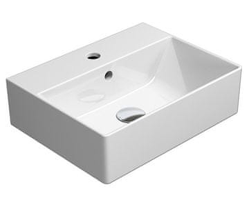 Gsi KUBE X bijeli keramički umivaonik 45x35cm s ExtraGlaze završnom obradom