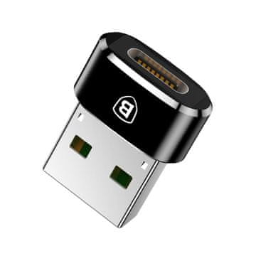 BASEUS Mali USB-C na USB adapter - crni