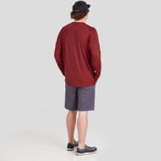 NRS Muška majica dugih rukava H2Core Silkweight, UV50+ (Vino)