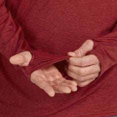 NRS Muška majica dugih rukava H2Core Silkweight, UV50+ (Vino)