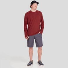 NRS Muška majica dugih rukava H2Core Silkweight, UV50+ (Vino)