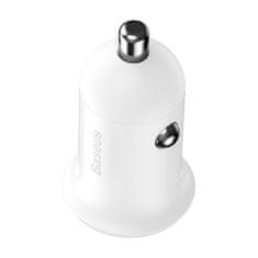 BASEUS Grain Pro auto punjač 2x USB 4.8A, bijela