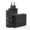 Choetech GaN punjač 2x USB-C / 2x USB 140W, crno