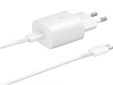 Samsung Super Fast Charge EP-TA845XWE 45 W punjač + EP-DN975BWE tip C kabel, bijeli