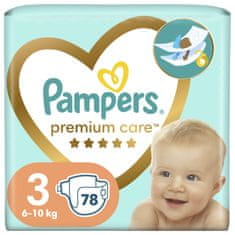 Pampers Pelene Premium Care, veličina 3 (6-10 kg), 78 pelena