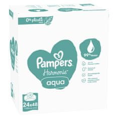 Pampers Harmonie Aqua vlažne maramice, 24 x 48 komada