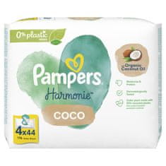 Pampers Harmonie Coco vlažne maramice, 4 x 44 komada