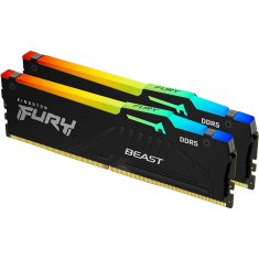 Kingston Memorija Fury Beast (RAM), RGB, 32GB (2x16GB), DDR5-5600, DIMM, PC5-38400, CL36, 1.25V (KF560C36BBEAK2-32)