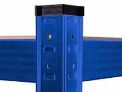 Aga 2x Metalna polica 180x90x40 cm 5 polica Plava
