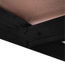 Aga Metalna polica 180x90x40 cm 5 polica Crna