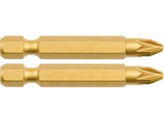 KITO Križni vrh 4741381 set od 2 križna svrdla, PZ 1x50mm, S2-titanska završna obrada, FORTUM- , set od 2 križna svrdla, PZ 1x50mm, S2-titanska završna obrada, FORTUM- , S2