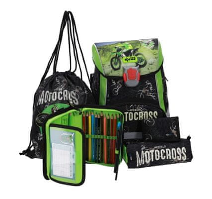  ABC123 set školske torbe, 5/1, Motocross