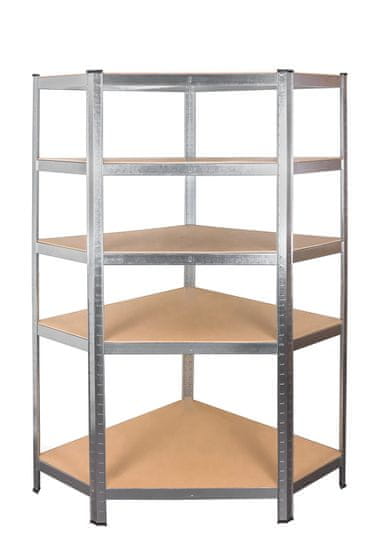 Aga Kutni metalni regal 180x90x40 cm 5 polica