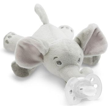 Philips Avent plišana igračka s dudom, slon