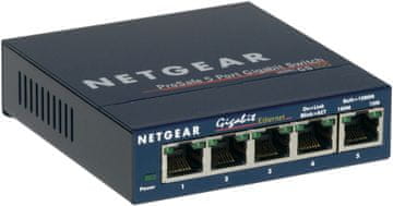 Netgear NETGEAR GS105 Unmanaged Gigabit Ethernet mrežni prekidač (10/100/1000), plavi