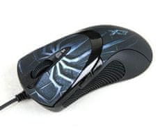 A4Tech A4Tech Anti-Vibrate Laser Gaming XL-747H miš, Desnoruki, USB, 3600 DPI, Crna