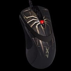 A4Tech A4Tech Anti-Vibrate Laser Gaming XL-747H miš, Desnoruki, USB, 3600 DPI, Crna