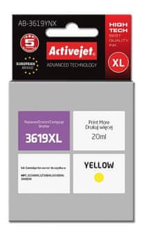 ActiveJet Activejet AB-3619YNX tinta za Brother (zamjena za LC3619Y XL), 20 ml, žuta