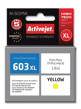 ActiveJet AOC Activejet AE-603YNX tinta za Epson 603XL T03A44, žuta, 14 ml
