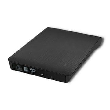 Qoltec Qoltec 51857 vanjski DVD-RW snimač | USB 3.0 | Crni