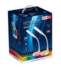 ActiveJet ACJ LED stolna svjetiljka VENUS s RGB bazom, bijela