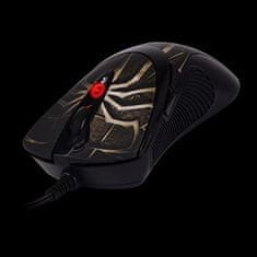 A4Tech A4Tech Anti-Vibrate Laser Gaming XL-747H miš, Desnoruki, USB, 3600 DPI, Crna
